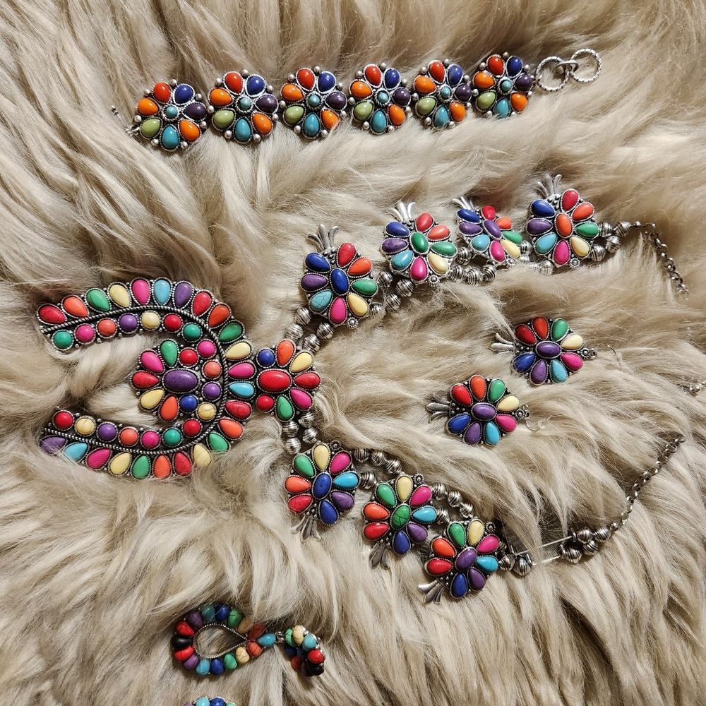 Faux squash blossom set